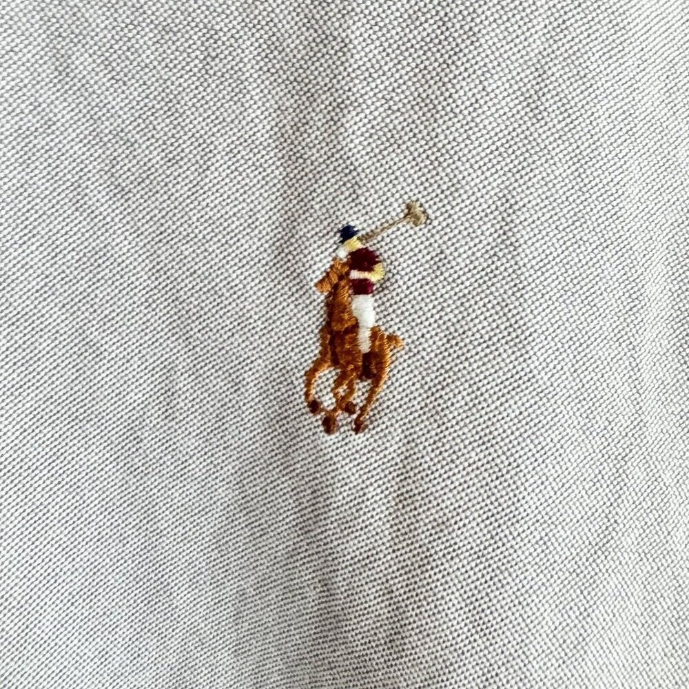 Lauren Ralph Lauren Gray Casual Button Down Shirt - Picture 4 of 8